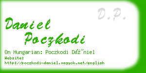 daniel poczkodi business card